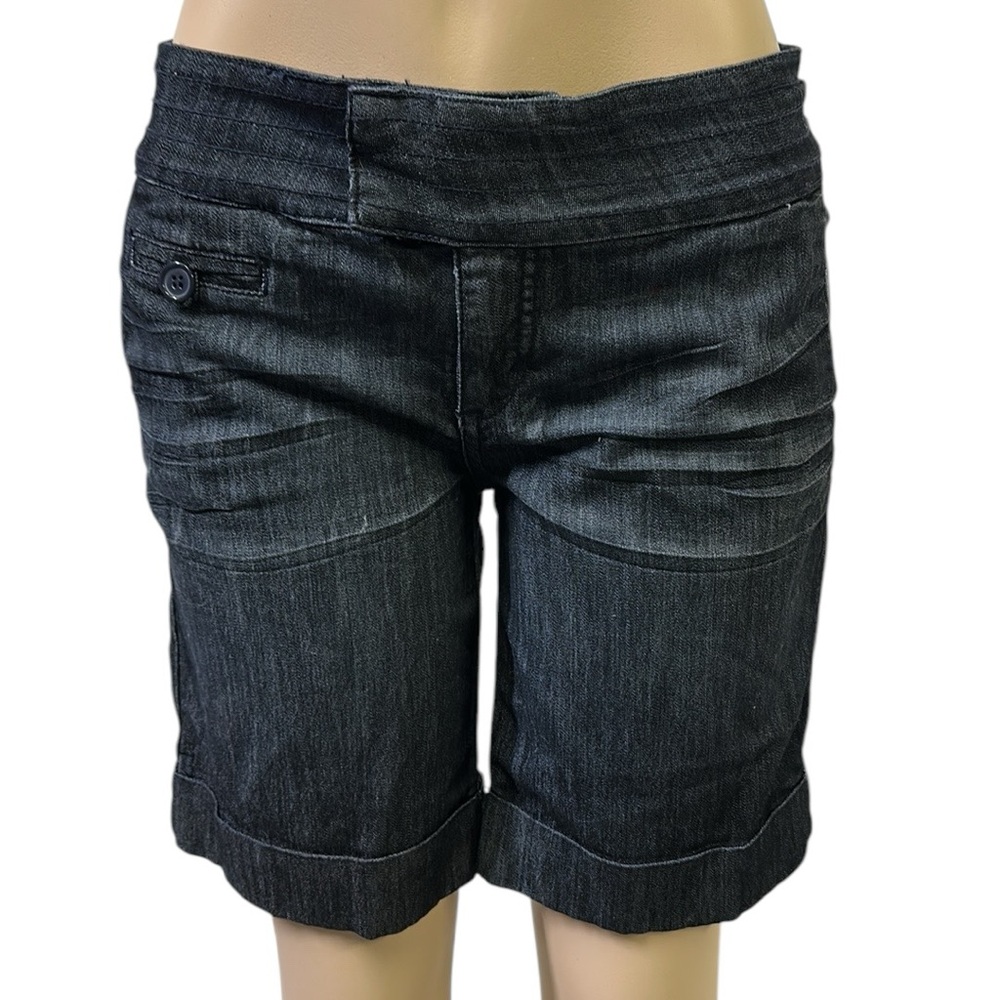 Underground Soul Bermuda Stretch Denim Blue Jean Long Shorts Mid Rise Juniors 11